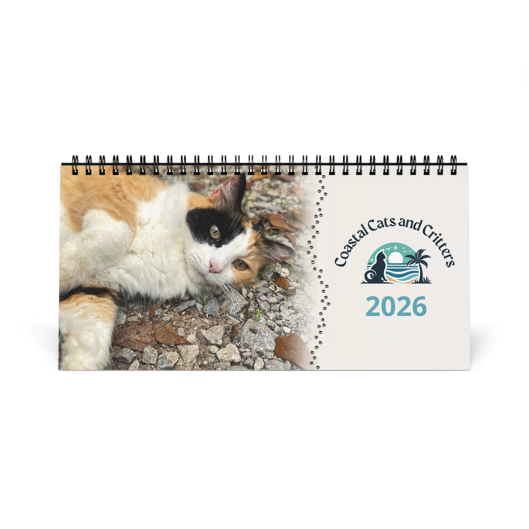 Cat Sanctuary Desktop Calendar — Monthly Photos of Resident Cats