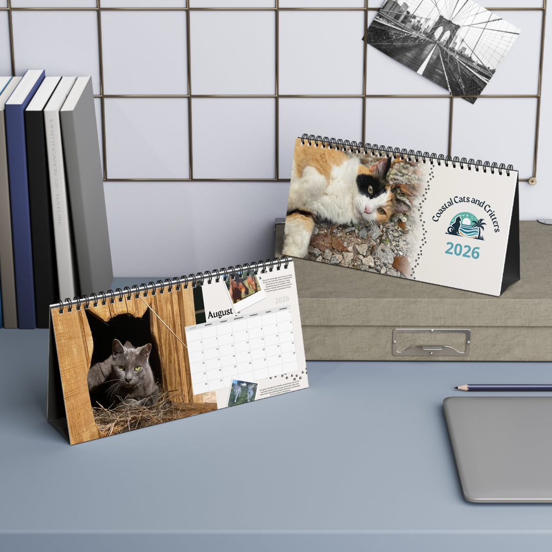 Cat Sanctuary Desktop Calendar — Monthly Photos of Resident Cats